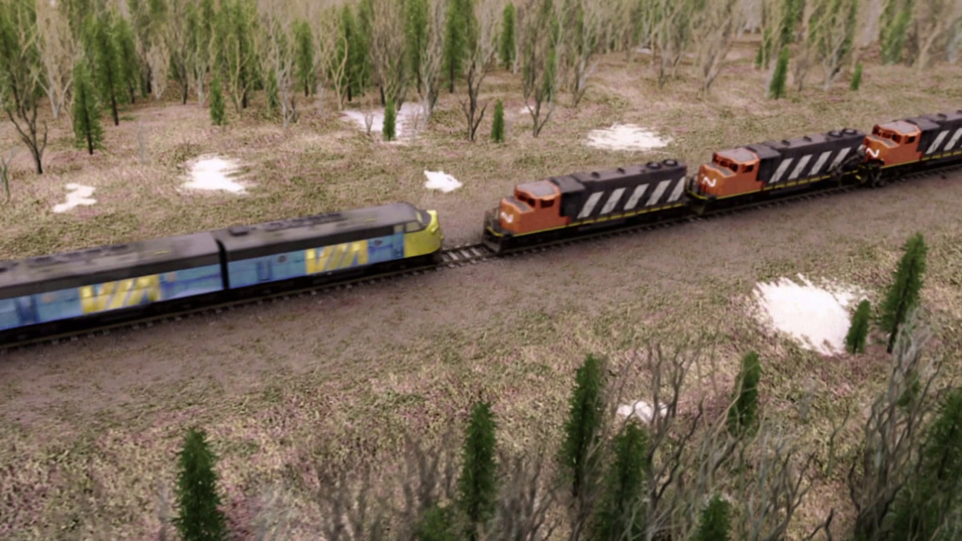 Die Zugkollision von Alberta