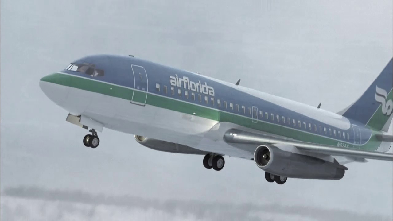 Absturz in eisige Fluten